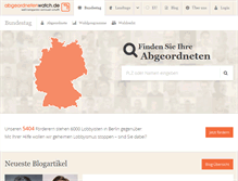 Tablet Screenshot of abgeordnetenwatch.de